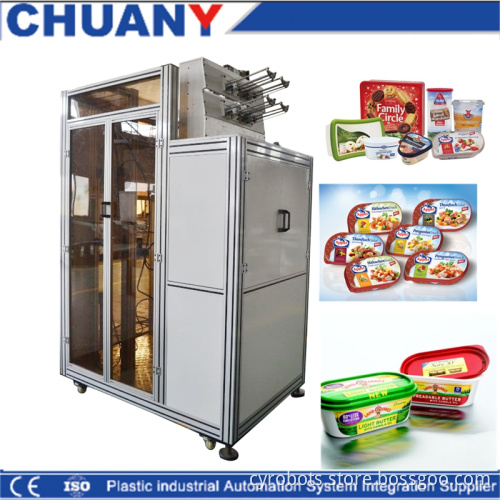 3D Cup In Mold Labeling Machine for Injection Molding IML System